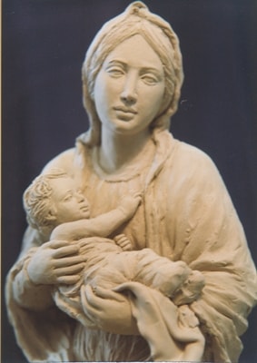 Ceramiche d-Arte di Albisola - (Particolare). Terrana naturale bianca